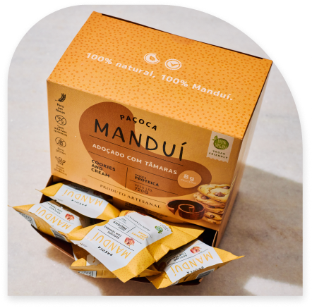 Caixa com snacks naturais Manduí